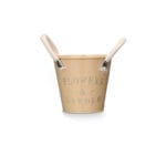 MACETERO ASA BL. AMARILLO 11 CM