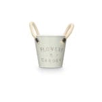 MACETERO ASA BL. GRIS 11 CM