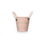 MACETERO ASA BL. ROSA 11 CM