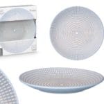 VAJILLA 30 PIEZAS GRABADO AZUL