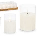 VELA LED VASO CRISTAL 10X10X15