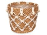 MACETA ESPARTO 21 CM CONICA