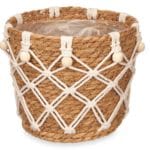 MACETA ESPARTO 21 CM CONICA