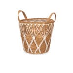MACETA ESPARTO 30x30x38 C/ ASA
