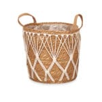 MACETA ESPARTO 26x26x37 C/ ASA