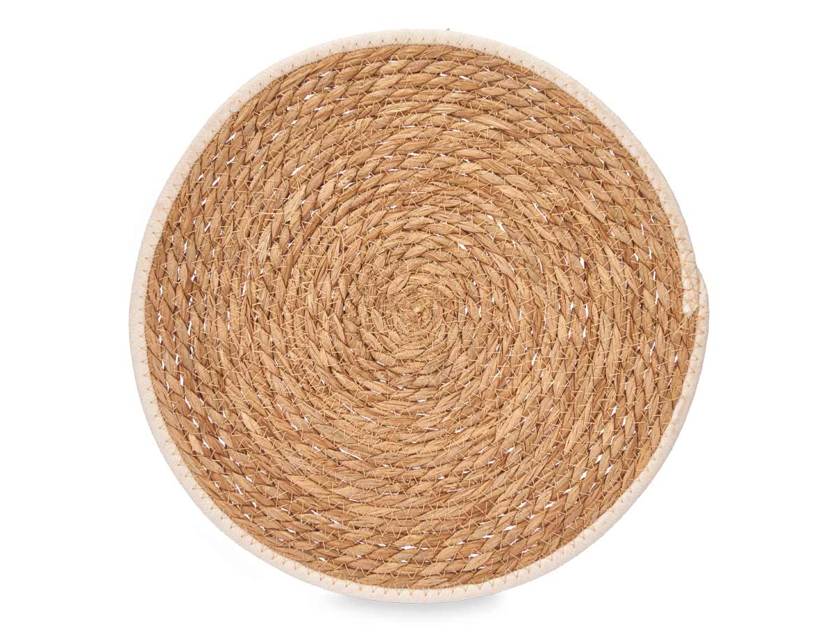 17538_2 SALVAMANTEL ESPARTO BORDE TELA B - Imagen 1