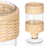 PORTAVELA COPA RATTAN 11X11X22