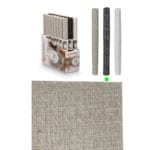 SALVAMANTEL NEGRO 30X45 ZIG ZAG