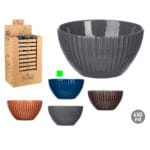 BOL AZUL RAYAS 13 CM 535 ML.