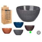 BOL MARRON RAYAS 13 CM 535 ML.