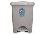 PAPELERA PEDAL GRIS 30 L.