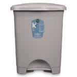PAPELERA PEDAL GRIS 30 L.