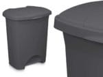 PAPELERA PEDAL ANTRACITA 30 L. - Imagen 4