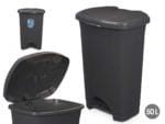 PAPELERA PEDAL ANTRACITA 50 L. - Imagen 2