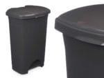 PAPELERA PEDAL ANTRACITA 50 L. - Imagen 3