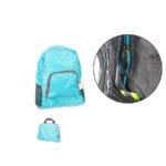 MOCHILA PLEGABLE AZUL 11X32X41