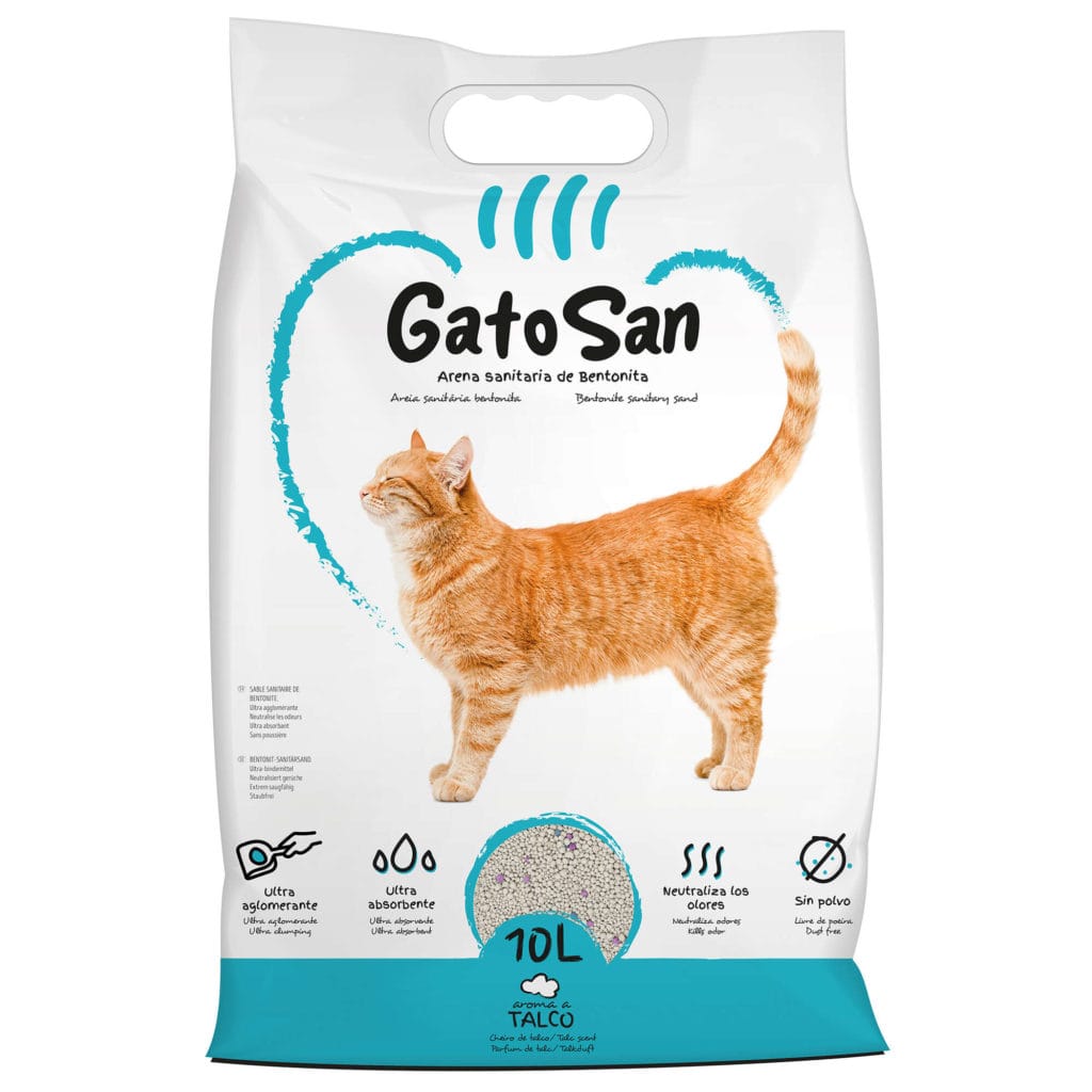 gts3 arena sanitaria de bentonita gatosan talco 10 l general 13182