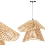 LAMPARA TECHO 40 CM DOBLE CUERDA