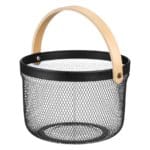 CESTA REDONDA ASA NEGRA 31 CM