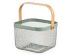 CESTA CUADRADA ASA VERDE 31 CM
