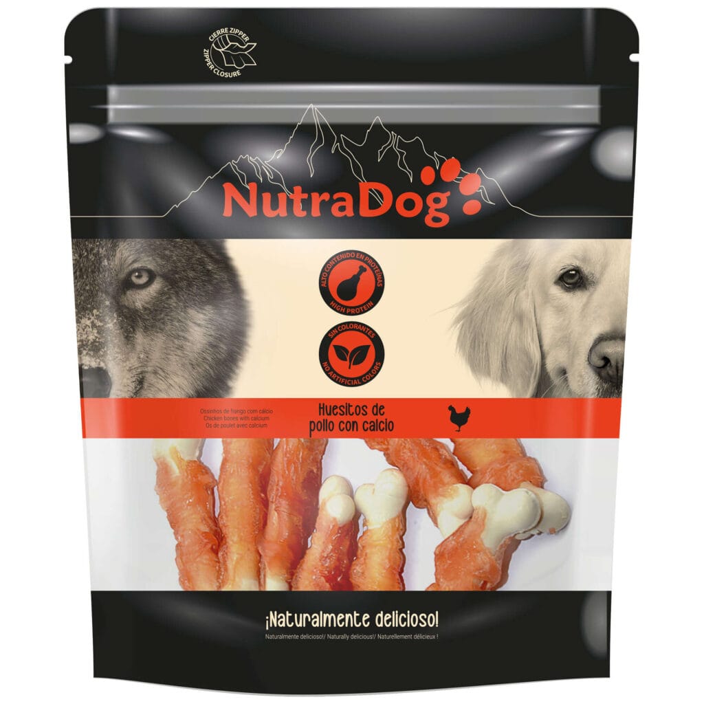 NTD1046 snack huesitos de pollo con calcio nutradog general 14710