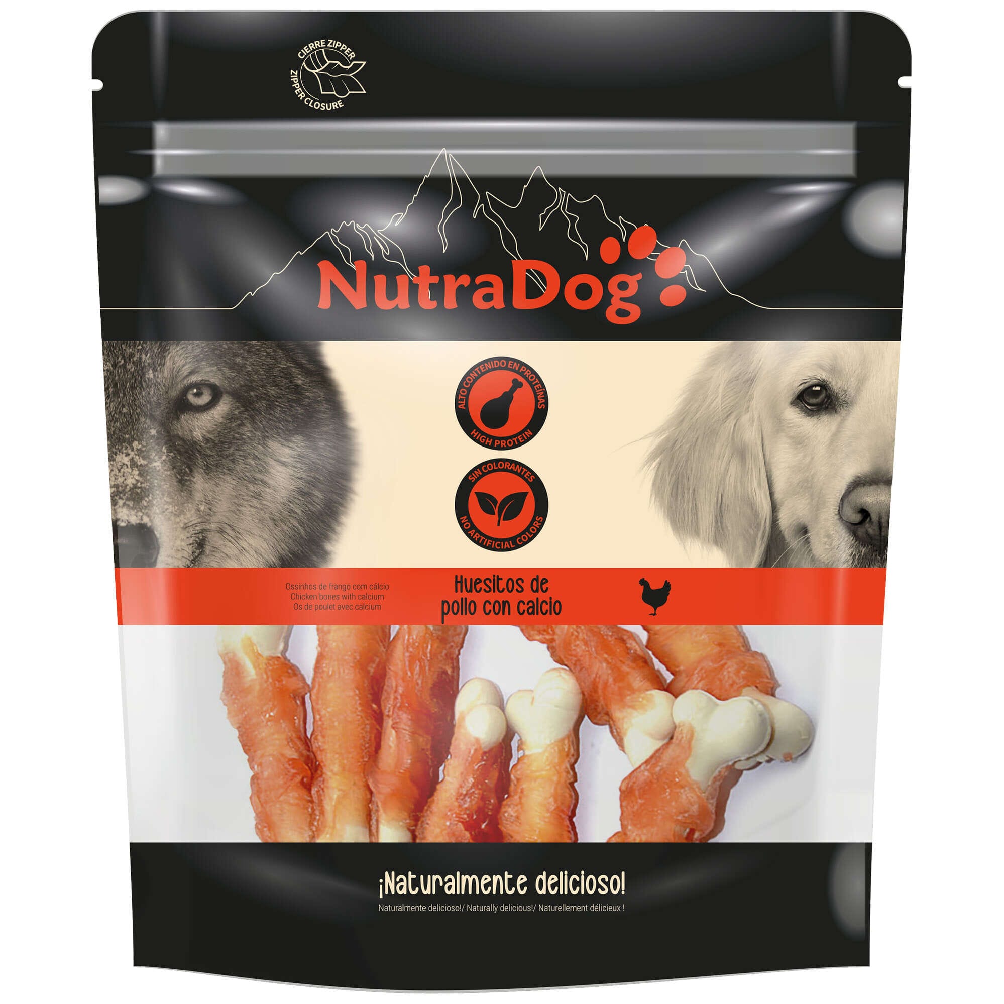 NTD1046-snack-huesitos-de-pollo-con-calcio-nutradog_general_14710 HUESITO DE POLLO C/ CALCIO 350 G - Imagen 1
