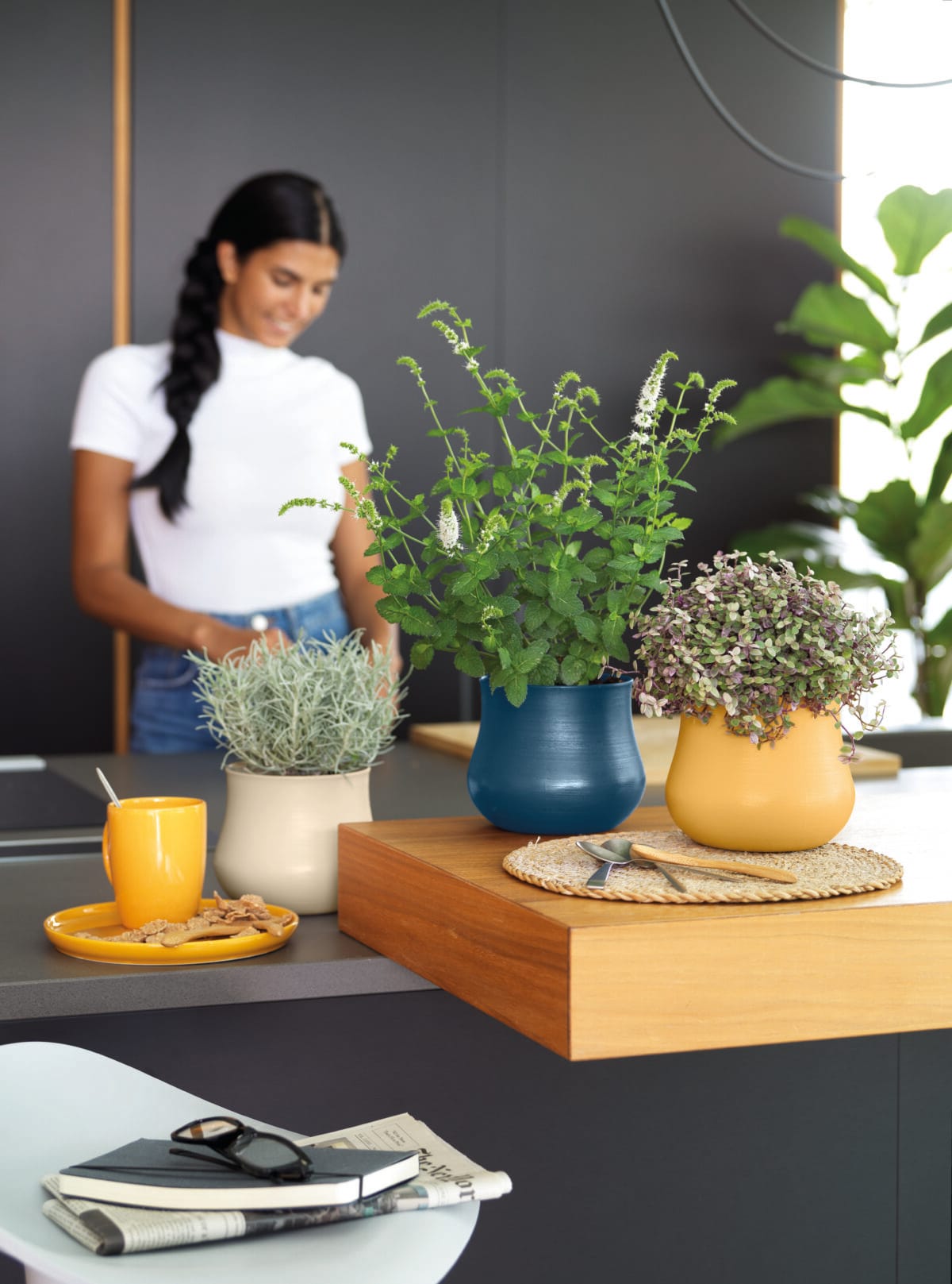 MACETA POMO 19 CM DEEP BLUE - Imagen 2