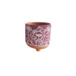 MACETA PIES FUXIA 9X10