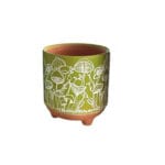 MACETA PIES VERDE 17X17