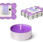 SET 24 TEA LIGHT 4 H LAVANDA