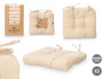 SET 2 COJINES BEIGE 40X40 CM - Imagen 4
