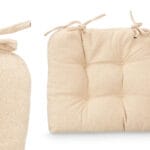 SET 2 COJINES BEIGE 40X40 CM