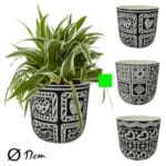 MACETA CEMENTO CUADRADOS 17X16