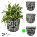 MACETA CEMENTO ONDA CORAZON 17