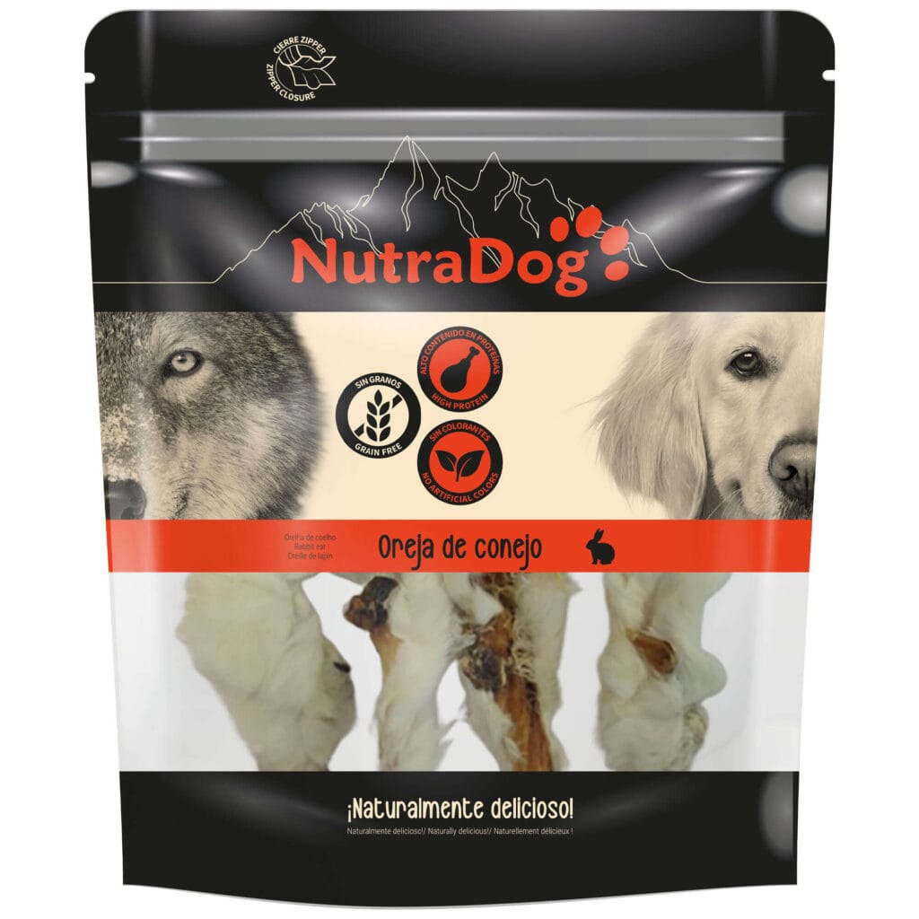 NTD1049 orejas de conejo nutradog empaquetado 15964