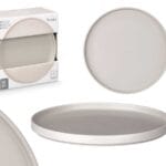 PLATO POSTRE LISO GRIS 20 CM