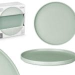 PLATO POSTRE LISO VERDE 20 CM