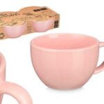SET 4 TAZONES ROSA 480 ML.