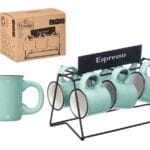SET 6 TAZA CAFE MENTA C/ SOPORTE
