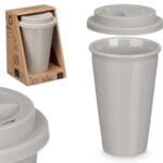VASO TAPA SILICONA GRIS 360 ML.