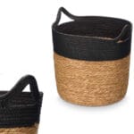 CESTO ASAS REDONDO NEGRO 31X28 - Imagen 2