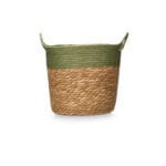 CESTO ASAS REDONDO VERDE 33X28