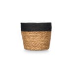 CESTO REDONDO NEGRO 19X17