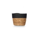 CESTO REDONDO NEGRO 17X14