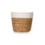 CESTO REDONDO BLANCO 19X17 CM