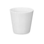 MACETA CONICA BLANCO 17X15 CM