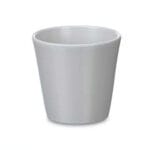 MACETA CONICA GRIS MATE 17X15 CM