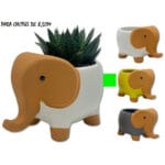 MACETA ELEFANTE AMARILLO 16X11