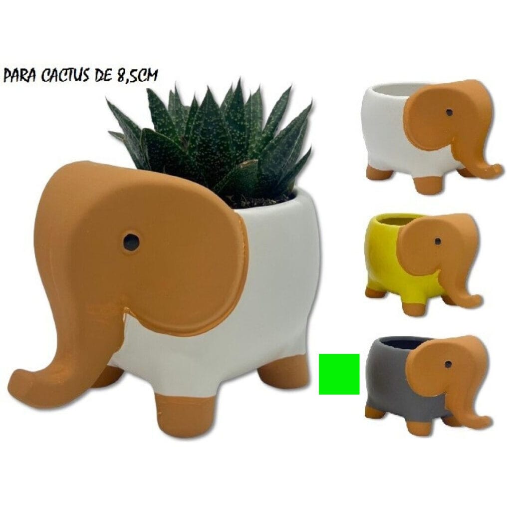 maceta elefante negro