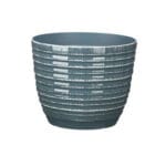 MACETA RAYAS AZUL 30X26 CM